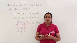 Boolean Expression Solving using K-Map