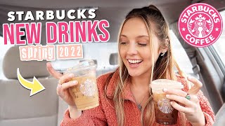 Trying STARBUCKS New SPRING 2022 Drinks... so you don't have to