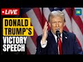 Live: Donald Trump speech: US president Trump addresses supporters after trouncing Kamala Harris