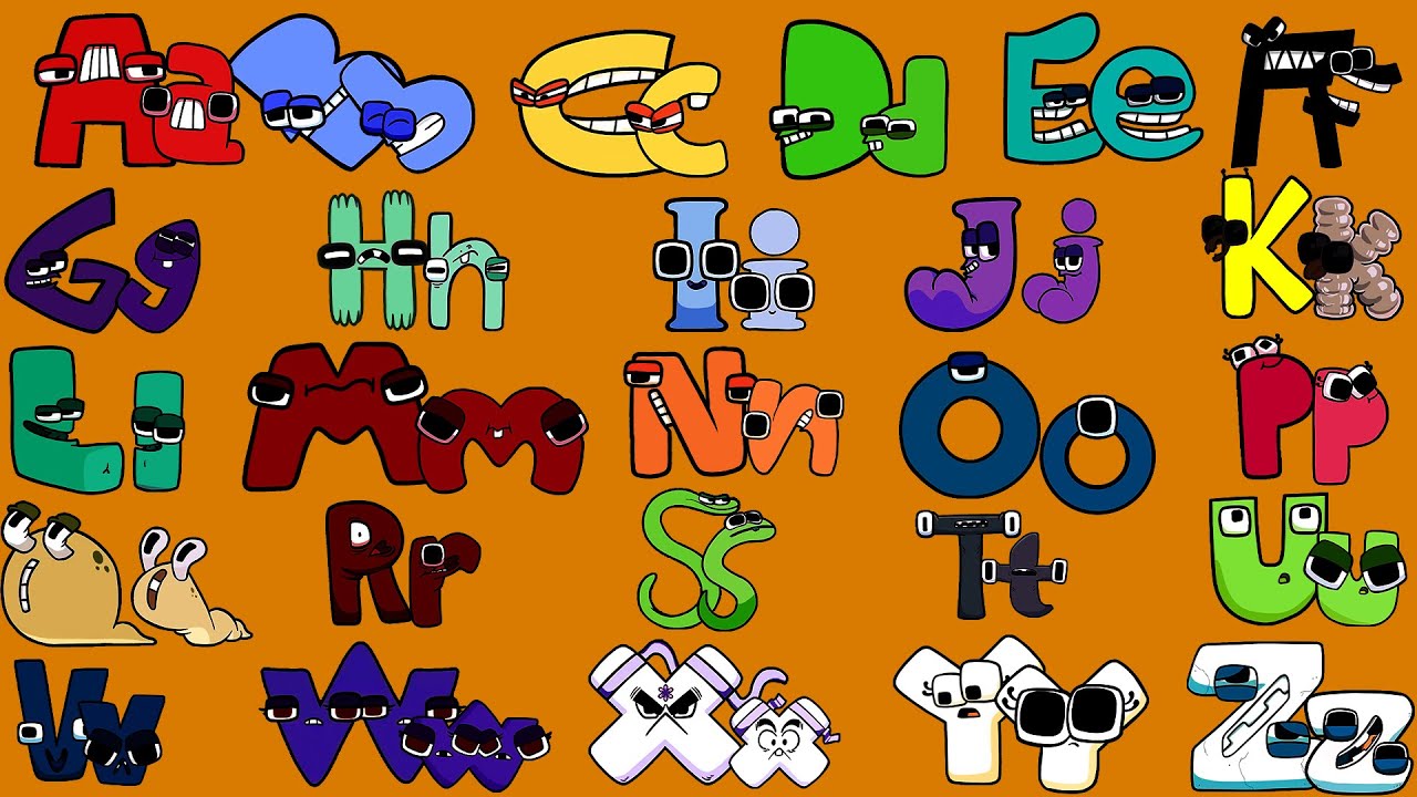 Alphabet Lore Snakes Transform Uppercase And Lowercase Letters From N ...