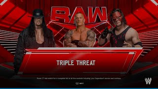 WWE 2K24 - TRIPLE THREAT MATCH GAMEPLAY | PS5 [4K60]