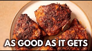 The Best Air Fried Chicken Thighs - Juicy Seasoned not Breaded