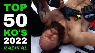 TOP 50 KNOCKOUTS & TKO's of 2022 (MMA, Boxing, Muay Thai) - Part 1 🥊😱 The Best F
