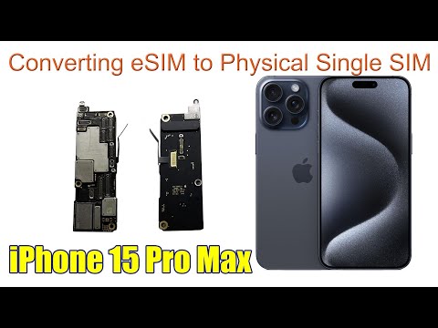 iPhone 15 Pro Max - Converting eSIM to Physical Single SIM #esim #iphone15 #iphone15promax
