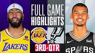 Los Angeles Lakers vs San Antonio Spurs HIGHLIGHTS 3rd-QTR HD | 2024 NBA season | 2/23/2024
