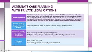 Washington State Alternate Care Plans Webinar—Nov. 9, 2020