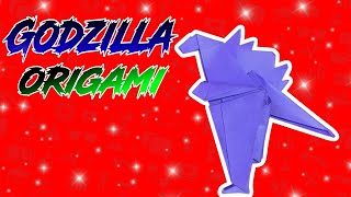 Simple origami Godzilla tutorial with paper