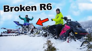 Recovering CBoysTV's Broken R6 Snow Bike!