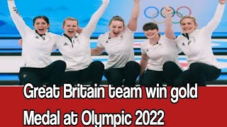 Great Britain team win gold Medal at Olympic 2022 Beijing chinal