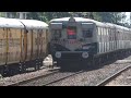 fast local rips ambattur honking and speeding emu towards chennai central