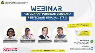 Webinar Kemudahan Perizinan Berusaha Penyediaan Tenaga Listrik