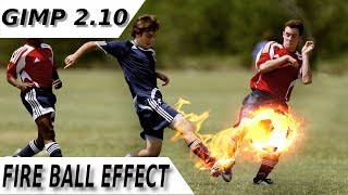 Gimp Tutorial 2.10 : fire ball effect