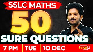 SSLC Maths Christmas Exam | 45 Sure Questions | Exam Winner