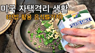 남은 찬밥 활용한 음식5가지/미국 자택격리 생활/자가격리 집콕 생활/필라델피아 일상/korean cooking/AGA COOKING