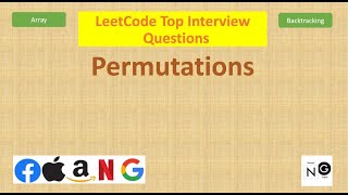 Permutations | LeetCode 46 | TopInterview | Google Facebook | Backtracking