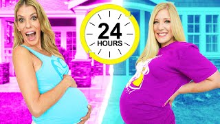 PREGNANT for 24 Hours Challenge! ft. Rebecca Zamolo