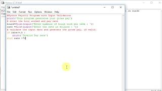 Python Payroll Program with Input Validation