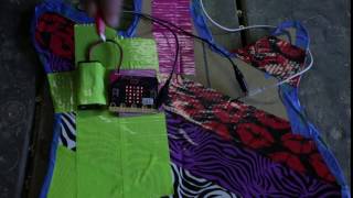 micro:bit guitar - connecting the crocodile clips