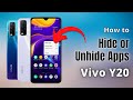 How to Hide or Unhide Apps in Vivo Y20 | Vivo Y20 Hide Apps | Hidden Features of Vivo Y20