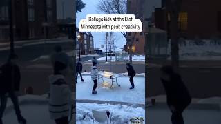 University of Minnesota students staying creative in the winter