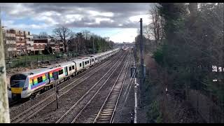 Thameslink Class 700 Pride Train Arrives at Harpenden #shorts #Thameslink #pride #ThameslinkPride