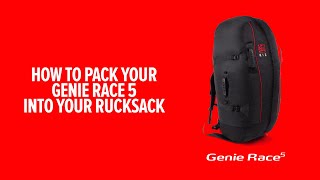 GIN GLIDERS ::: How to pack your Genie race 5 harness into your rucksack