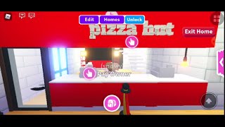 ADOPT ME ROBLOX PIZZA HUT SPEED BUILD House Home Store Restaurant (part I)