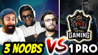 3 Noobs vs 1 Pro in Free Fire !