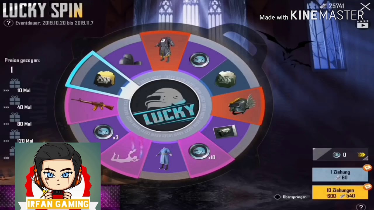 Halloween Lucky Spin Pubg Mobile Youtube