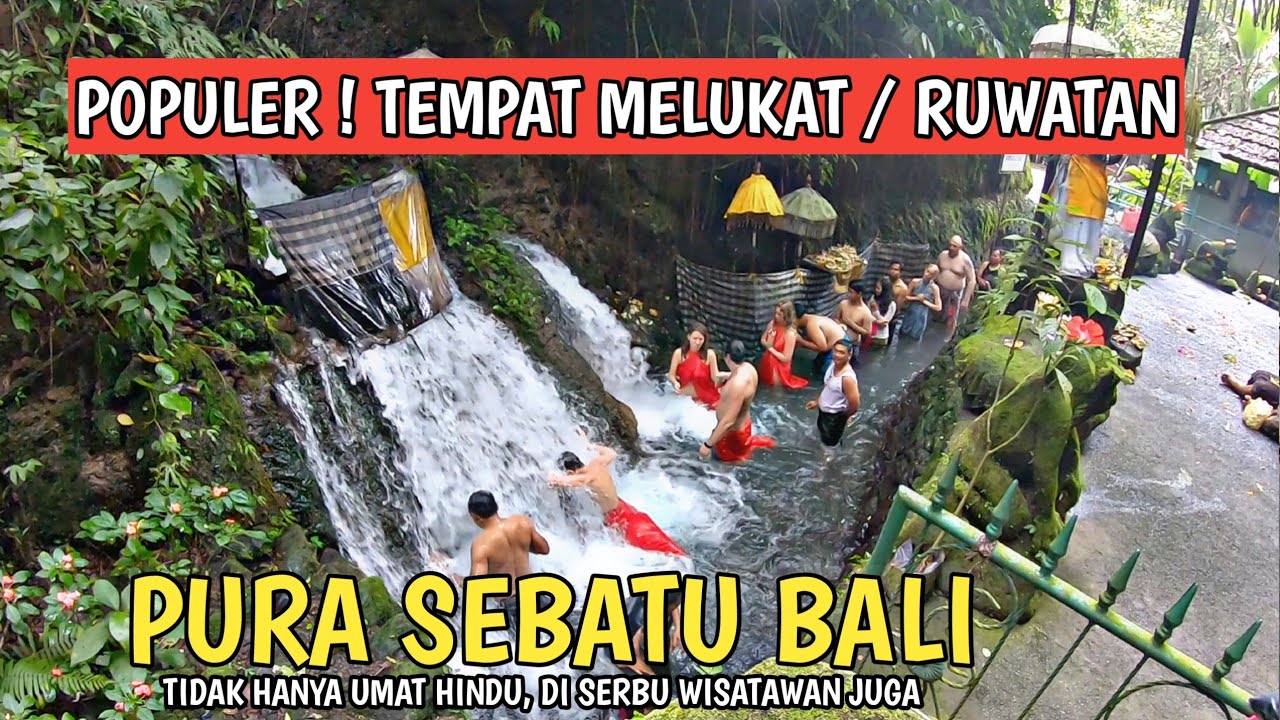 TEMPAT MELUKAT YANG LAGI POPULER | PURA SEBATU BALI - YouTube