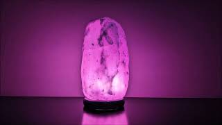 Glowing Pink Salt Lamp Night Light – Relaxing Ambient Glow | No Sound