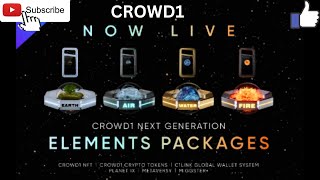 Crowd1 Elements packages are live  Metaverse - Virtual Gaming - NFTs - CLink - Blockchain