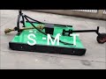 smtagri tractor slasher mower rotary cutter with real wheel