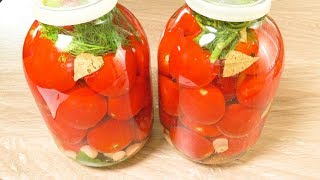 Помидоры  под капроновой крышкой  с водкой | Tomatoes  under capron cover  with vodka