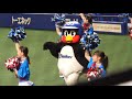 つば九郎 チアドラゴンズと一緒に踊る そして笑かそうとするwwwwww 笑いたい気持ち 耐えるチアドラゴンズwww 東京ヤクルトスワローズ vs 中日ドラゴンズ groovy dance