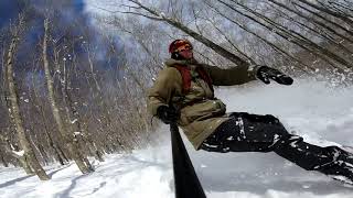 Freeriding in Aizu, Japan