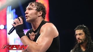 Dean Ambrose \u0026 Roman Reigns address Seth Rollins' betrayal: Raw, June 9, 2014