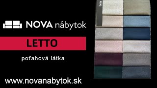 LETTO poťahová látka (1 cs. basic) www.novanabytok.sk