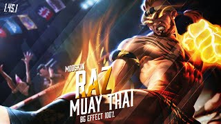 ROV: Mod Skin Raz Muay Thai 1.45.1 เอฟเฟกค์100%