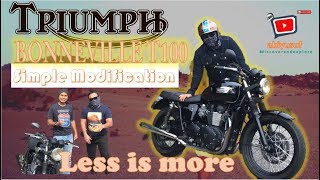 Triumph Bonneville T100 Simple Modification 