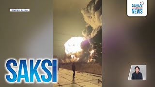 Oil refinery at isa pang gusali, nasunog kasunod ng mga umano'y air attack | Saksi