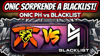 BLACKLIST PICKS CARMILLE JUNGLE! ONIC PH vs BLACKLIST - MPL PH PLAYOFFS | MOBILE LEGENDS