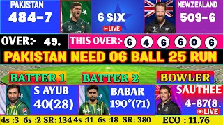 Newzealand vs Pakistan 1st odi 2024 live score with Hindi commentary full drama highlights video