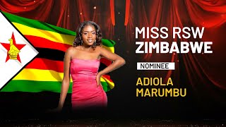 MISS RSW ZIMBABWE - ADIOLA MARUMBU