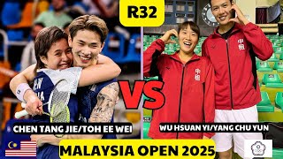 R32 Chen Tang Jie/Toh Ee Wei🇲🇾 VS Wu Hsuan Yi/Yang Chu Yun(TPE) Malaysia Open 2025 #badminton