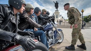 Bikers Mess with the WRONG Soldier at a Tourist Attraction