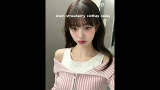 shein codes, shein strawberry clothes #shein #strawberry #coquette #coquetteaesthetic #wonyoung