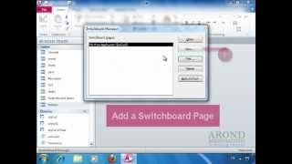 Using Access 2010 - Create a Switchboard