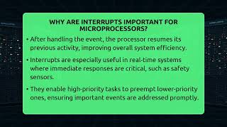 Why Are Interrupts Important For Microprocessors? - Electrical Engineering Essentials