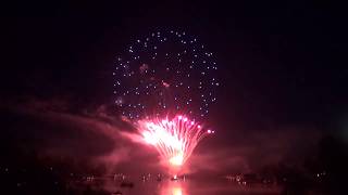 Fireworks on Lysnatta at Åstön in Sweden 2018